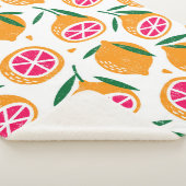 Nahtloses Muster mit Früchten. Briefmarke texturie Sherpadecke (3/4)