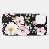 Nahtloses Muster mit Frühlingsblumen und Blätter. Case-Mate iPhone Hülle (Rückseite (Horizontal))