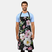 Nahtloses Muster mit Frühlingsblumen und Blätter. Schürze (Getragen)
