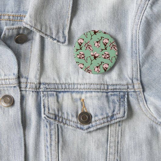 Nahtloses Muster mit Frühlingsknospen der Blume Button (Beispiel)