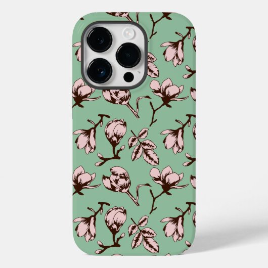 Nahtloses Muster mit Frühlingsknospen der Blume Case-Mate iPhone Hülle (Rückseite)