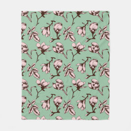 Nahtloses Muster mit Frühlingsknospen der Blume Fleecedecke