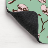 Nahtloses Muster mit Frühlingsknospen der Blume Mousepad (Ecke)