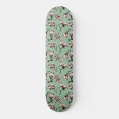Nahtloses Muster mit Frühlingsknospen der Blume Skateboard (Vorderseite)