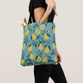 Nahtloses Muster mit gelber Birne. Fruchtuntergrun Tasche (Von Nahem)