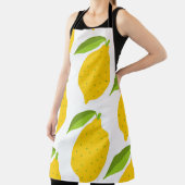 Nahtloses Muster mit gelber, frischer Zitrone Schürze (InSitu)
