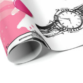 Nahtloses Muster mit gemaltem Make-up Geschenkpapier (Rolleneckpunkt)
