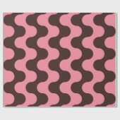 Nahtloses Muster mit gewellten Streifen im Retro-S Geschenkpapier (Flach)