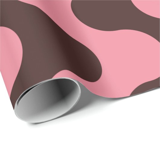 Nahtloses Muster mit gewellten Streifen im Retro-S Geschenkpapier (Rolleneckpunkt)