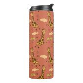 Nahtloses Muster mit Giraffen Thermosbecher (Nach links gedreht)
