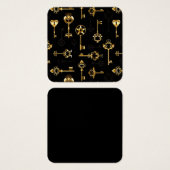 Nahtloses Muster mit Golden Keys (Vorne & Hinten)