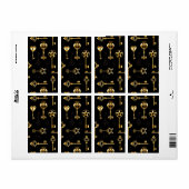 Nahtloses Muster mit Golden Keys (Vorne)