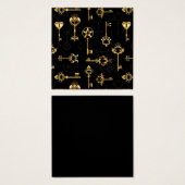 Nahtloses Muster mit Golden Keys (Vorne & Hinten)