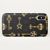 Nahtloses Muster mit Golden Keys Case-Mate iPhone Hülle (Rückseite (Horizontal))