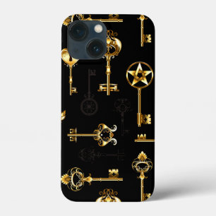 Nahtloses Muster mit Golden Keys Case-Mate iPhone Hülle