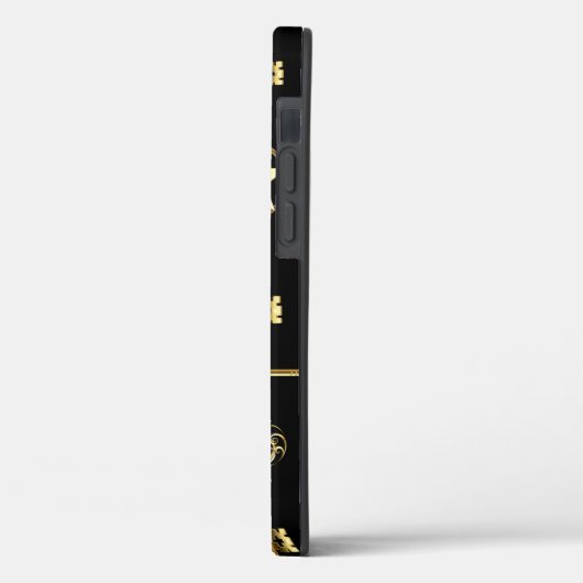 Nahtloses Muster mit Golden Keys Case-Mate iPhone Hülle (Rückseite / Links)