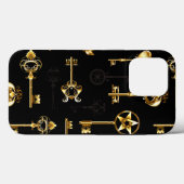 Nahtloses Muster mit Golden Keys Case-Mate iPhone Hülle (Rückseite (Horizontal))