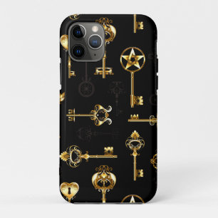 Nahtloses Muster mit Golden Keys Case-Mate iPhone Hülle
