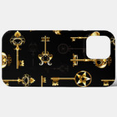 Nahtloses Muster mit Golden Keys Case-Mate iPhone Hülle (Rückseite (Horizontal))