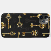 Nahtloses Muster mit Golden Keys Case-Mate iPhone Hülle (Rückseite (Horizontal))