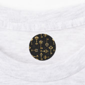 Nahtloses Muster mit Golden Keys Etiketten (Befestigt)