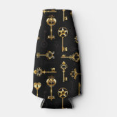 Nahtloses Muster mit Golden Keys Flaschenkühler (Vorderseite)