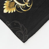 Nahtloses Muster mit Golden Keys Fleecedecke (Ecke)