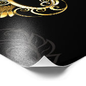 Nahtloses Muster mit Golden Keys Fotodruck (Ecke)