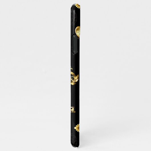 Nahtloses Muster mit Golden Keys iPhone Hülle (Rechte Seite)