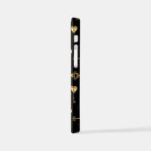 Nahtloses Muster mit Golden Keys iPhone Hülle (Linke Seite)
