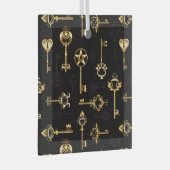 Nahtloses Muster mit Golden Keys Ornament Aus Glas (Vorderseite Rechts)