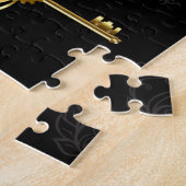 Nahtloses Muster mit Golden Keys Puzzle (Seite)