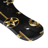 Nahtloses Muster mit Golden Keys Schneidebrett (Ecke)