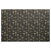 Nahtloses Muster mit Golden Keys Stoff (Yard (91,4 cm))