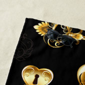 Nahtloses Muster mit Golden Keys Strandtuch (Beispiel)