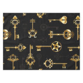 Nahtloses Muster mit Golden Keys Tischdecke (Vorderseite (Horizontal))