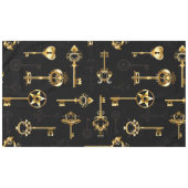 Nahtloses Muster mit Golden Keys Tischdecke (Vorderseite (Horizontal))