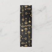 Nahtloses Muster mit Golden Keys Treuekarte (Außenseite Aufgefaltet)