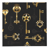 Nahtloses Muster mit Golden Keys Würfel (Rechts)