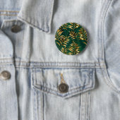 Nahtloses Muster mit goldenen Farnen Button (Beispiel)