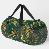 Nahtloses Muster mit goldenen Farnen Duffle Bag (Rechte Ecke)