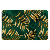 Nahtloses Muster mit goldenen Farnen Magnet (Horizontal)