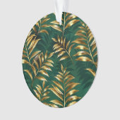 Nahtloses Muster mit goldenen Farnen Ornament (Vorderseite)