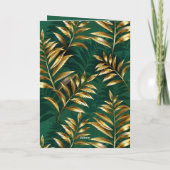 Nahtloses Muster mit goldenen Farnen Programm (Rückseite)