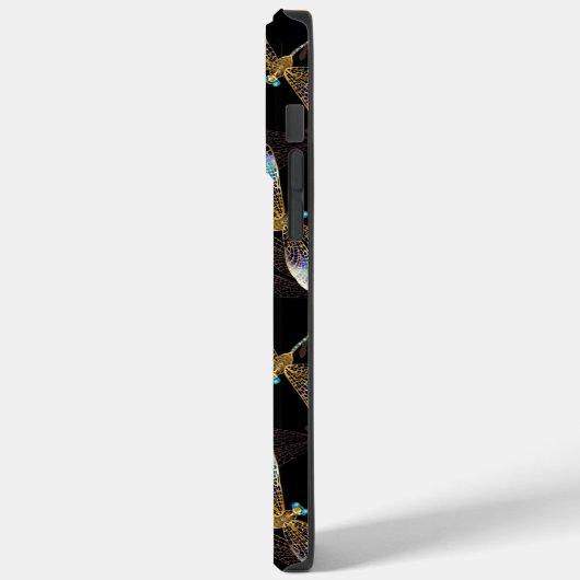 Nahtloses Muster mit goldenen Libellen Case-Mate iPhone Hülle (Rückseite / Links)