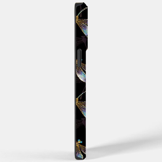 Nahtloses Muster mit goldenen Libellen Case-Mate iPhone Hülle (Rückseite / Rechts)