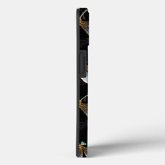 Nahtloses Muster mit goldenen Libellen Case-Mate iPhone Hülle (Rückseite / Rechts)