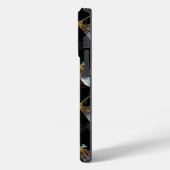 Nahtloses Muster mit goldenen Libellen Case-Mate iPhone Hülle (Rückseite / Links)