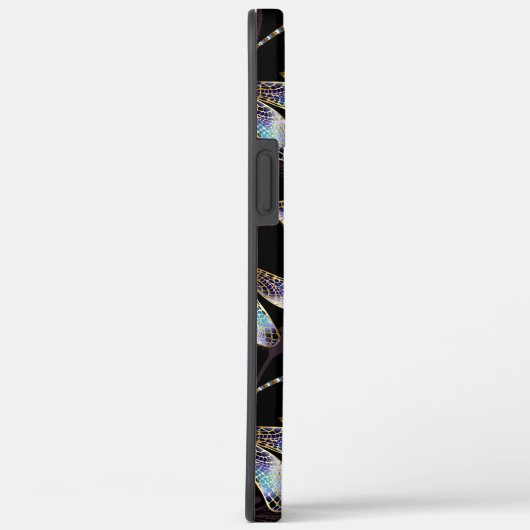 Nahtloses Muster mit goldenen Libellen Case-Mate iPhone Hülle (Rückseite / Rechts)