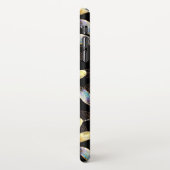 Nahtloses Muster mit goldenen Libellen iPhone Hülle (Linke Seite)